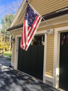garage and flag
