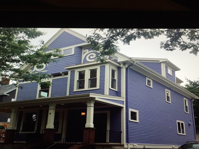 blue house